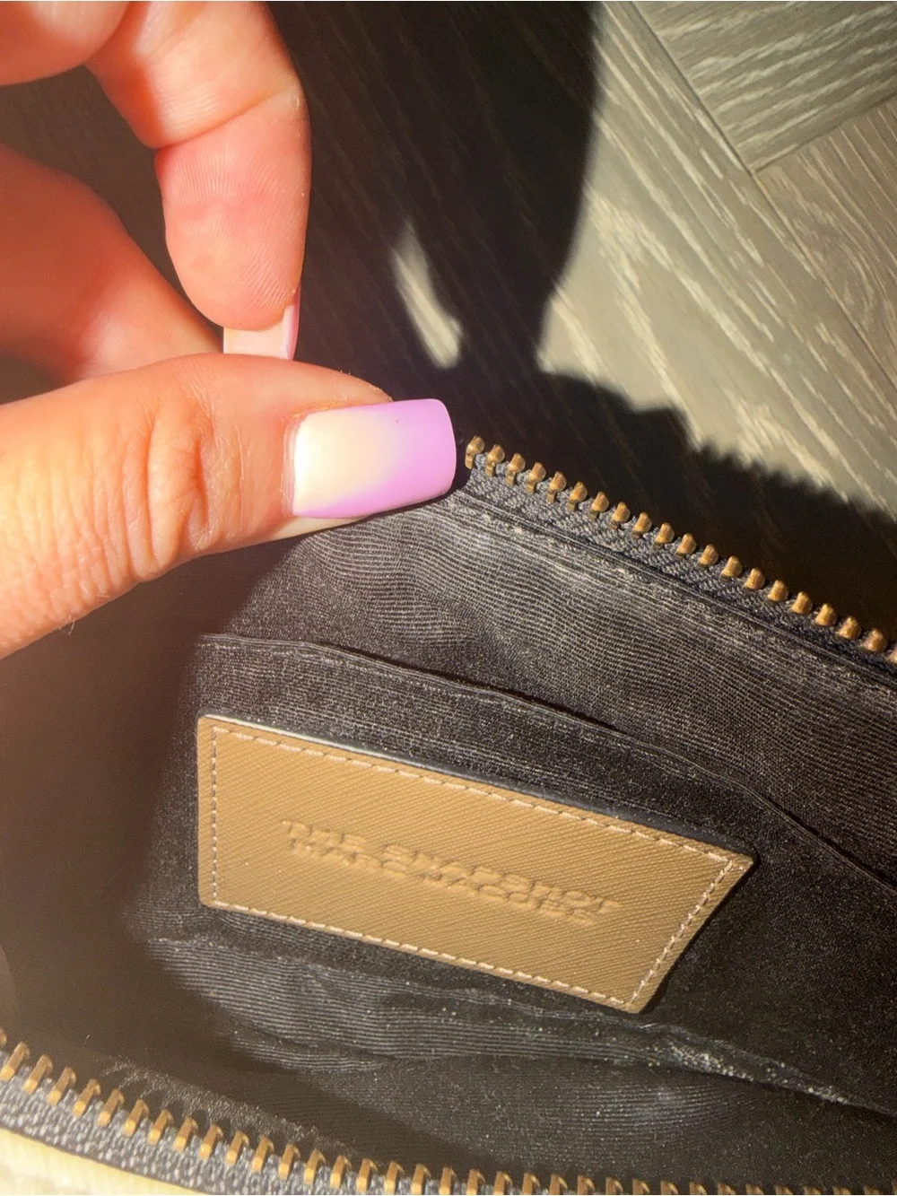 Marc Jacobs Brown Leather Camera Bag with Black Logo Strap